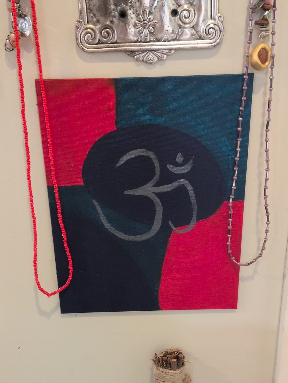 Ohm Symbol Acrylic Painting